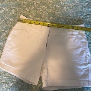J. Crew women’s white Chino shorts - size 0